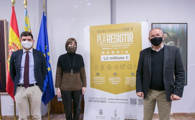 Gandia lanza otros 1,2 millones de euros para autónomos y pymes