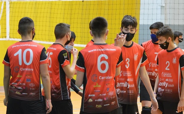 Victoria de los dos equipos cadetes masculinos del Xàtiva Voleibol