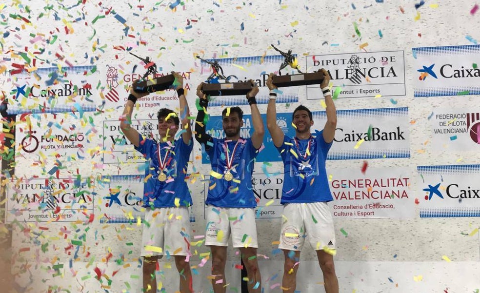 Vercher, Canari y Ricardet, campeones de la Lliga de raspall
