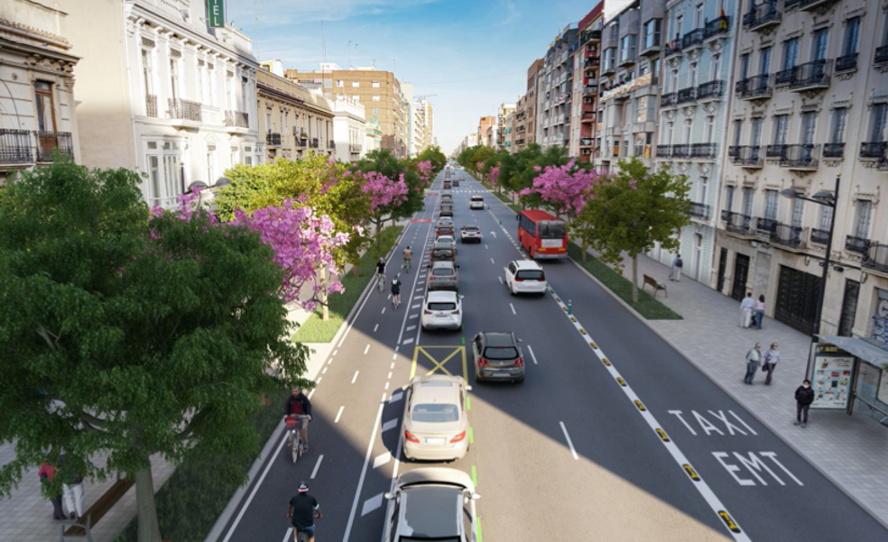 Compromís presenta los cambios en la avenida del Puerto que el PSPV ya presentó en marzo