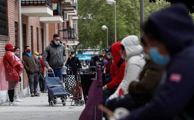 'Nadie está libre', los efectos de la pandemia en las colas del hambre