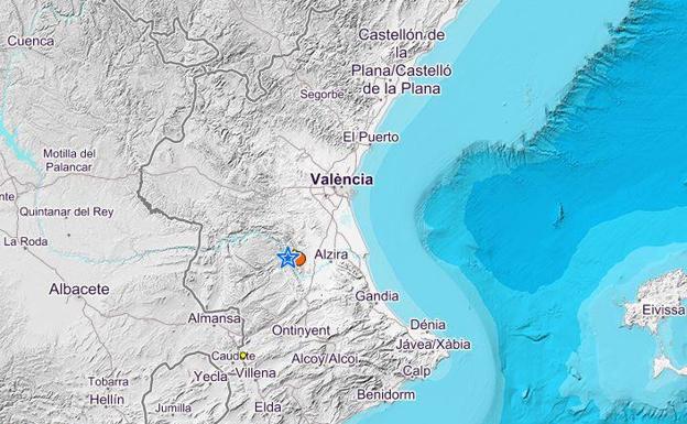 Un terremoto de magnitud 3,5 se siente en buena parte de la Comunitat Valenciana