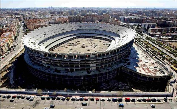 Once equipos de Primera han estrenado estadio desde que el Valencia paró las obras del nuevo Mestalla