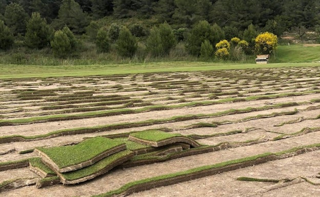 Arranca en Dénia la reforma agronómica del recorrido del campo Mestral de La Sella Golf