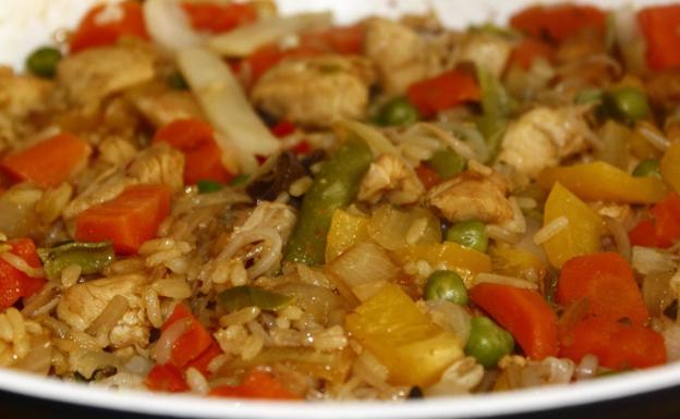 La receta más fácil de arroz con verduras