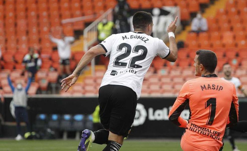 Vídeo | Gol de Maxi Gómez (2-0) en el Valencia-Valladolid (3-0)