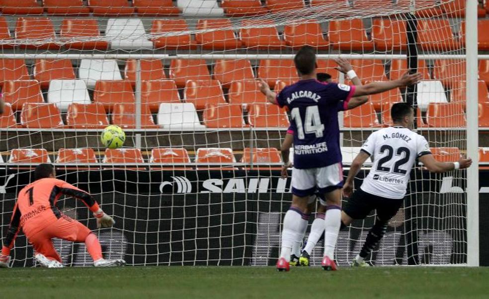 Vídeo del gol de Maxi Gómez (1-0) en el Valencia-Villarreal (3-0)