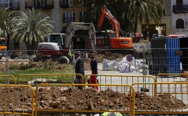 Las obras obligan a trasladar la plantà de varias fallas del centro de Valencia