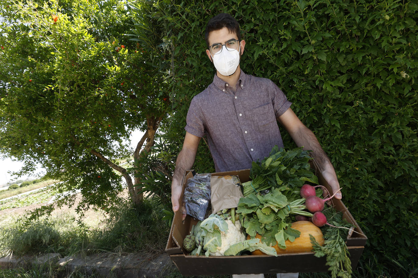 En el corazón de la huerta ecológica