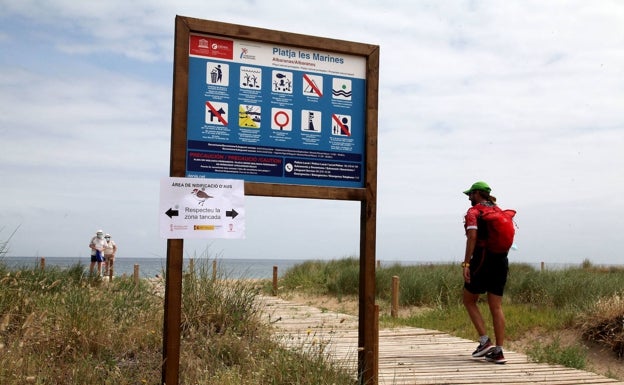 Dénia mantendrá la separación por zonas y el control de aforo en las playas