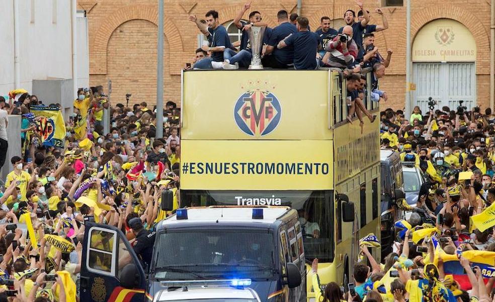 Se desata la locura en Vila-real con la llegada de los campeones de la Europa League