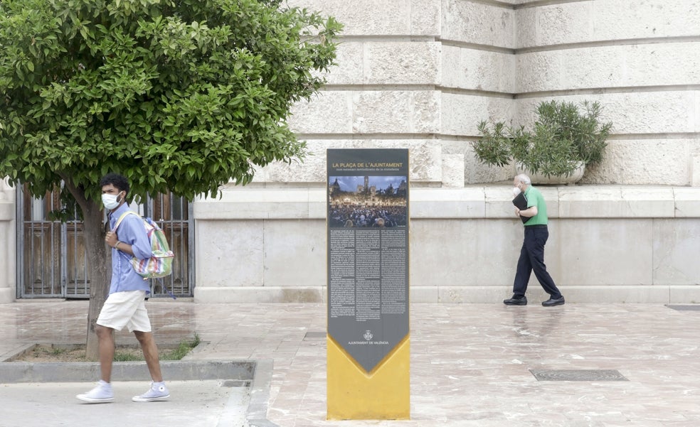 La escultura que sustituirá al monolito del 15-M en Valencia no estará antes de 2022
