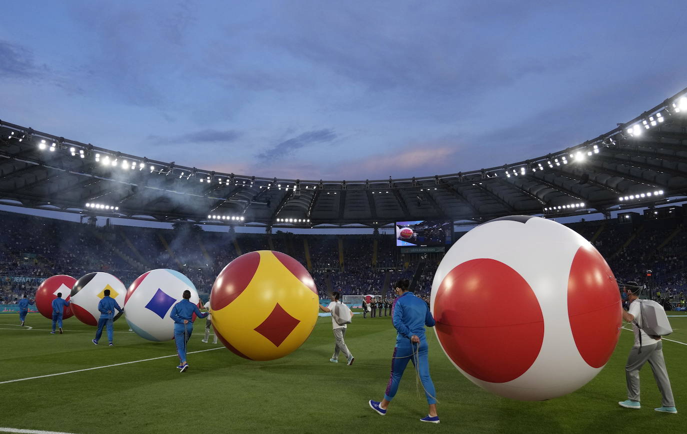 La ceremonia de la Eurocopa, en imágenes