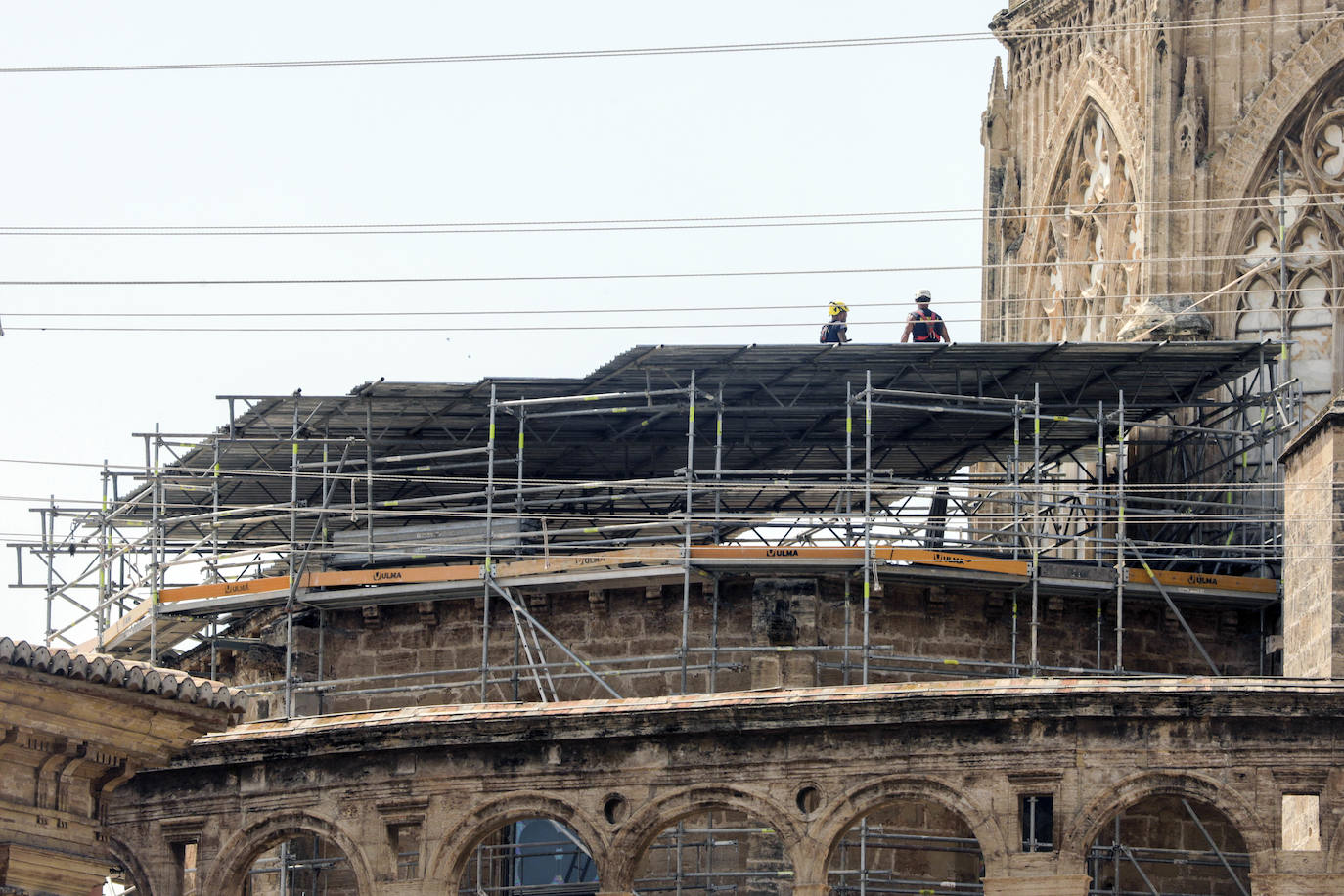 Obras en la catedral de Valencia