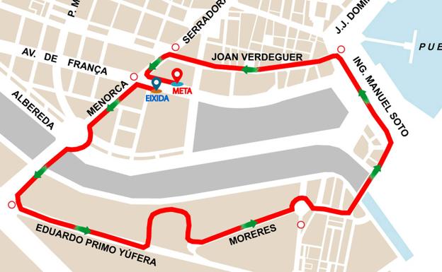 Calles cortadas el domingo en Valencia por la III Carrera Marta Fernández de Castro