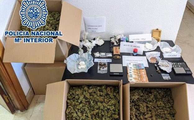 Seis detenidos en cuatro operaciones contra el tráfico de drogas en Alicante