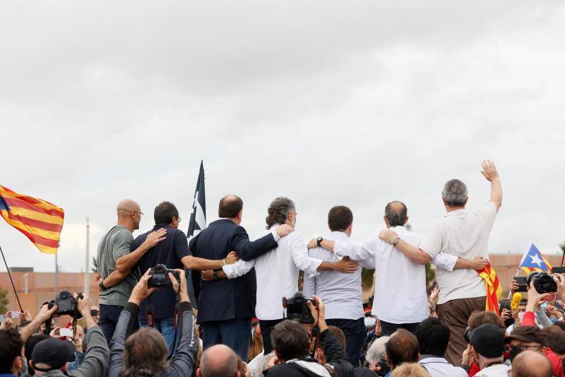 El cambio físico de los presos independentistas tras su paso por la cárcel