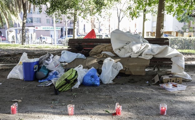 Un indigente, herido grave tras recibir una paliza en Valencia