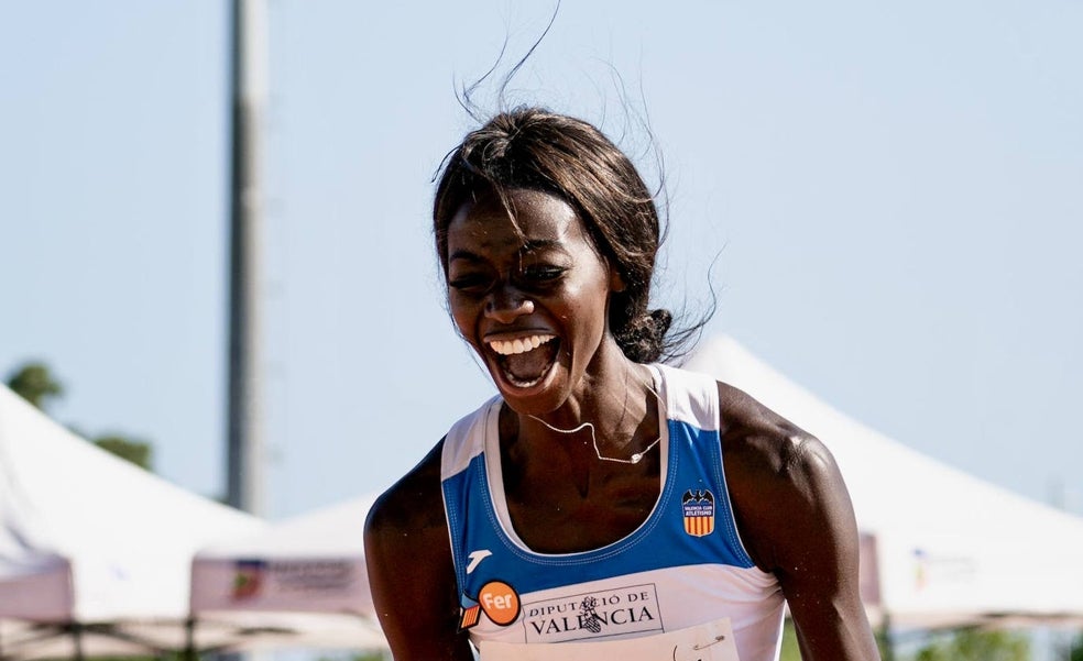 La gesta de Fátima Diame en el último salto del último día