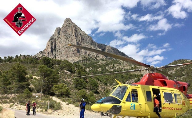 Los bomberos rescatan a una excursionista perdida en el Puig Campana, en Finestrat