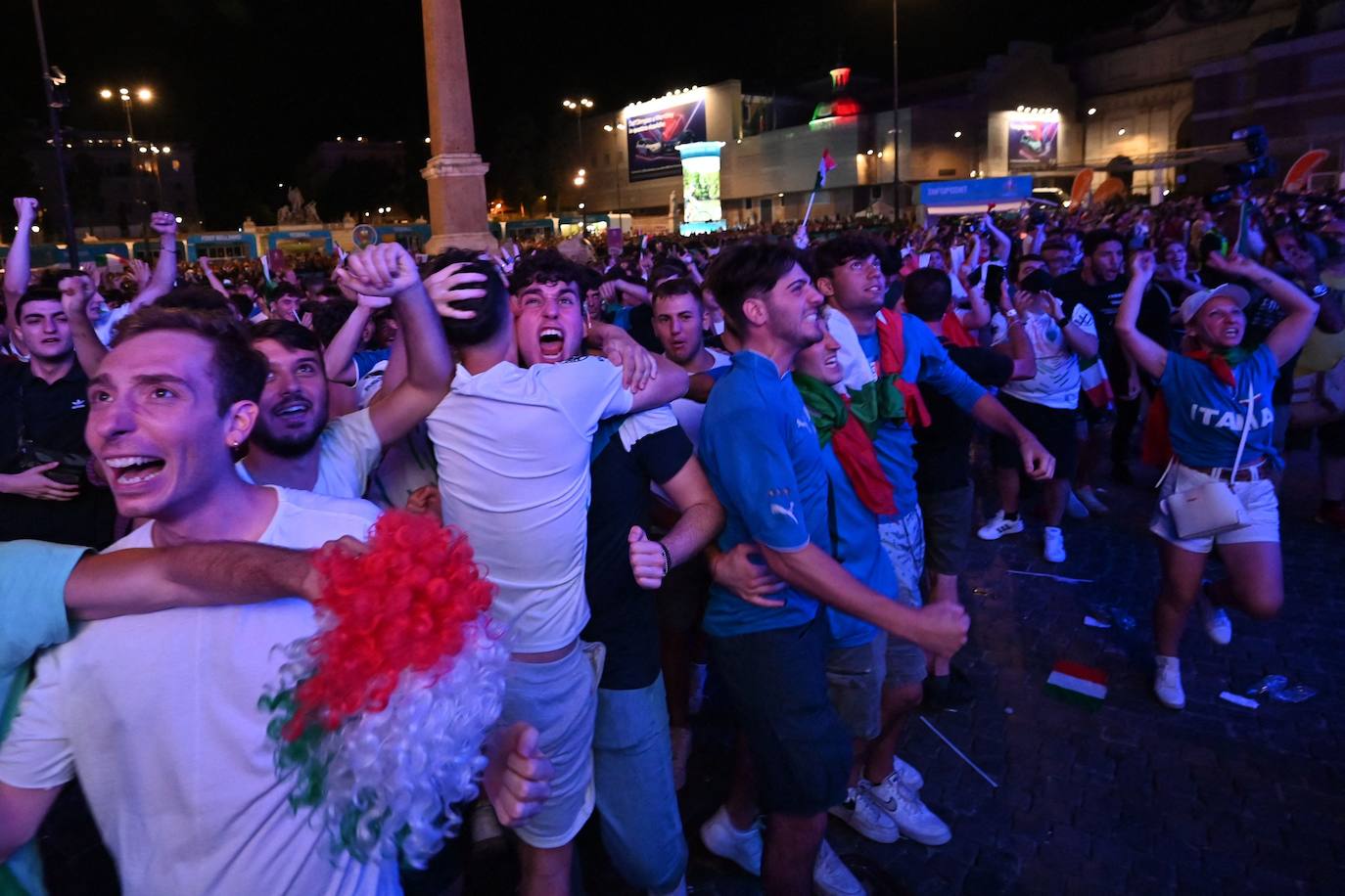 Italia celebra el pase a la final de la Eurocopa