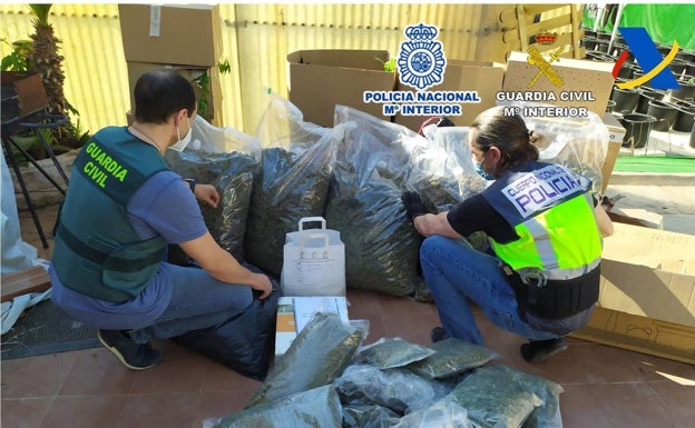 Desmantelada en Alicante una banda organizada que realizaba envíos de droga por paquetería a través del aeropuerto