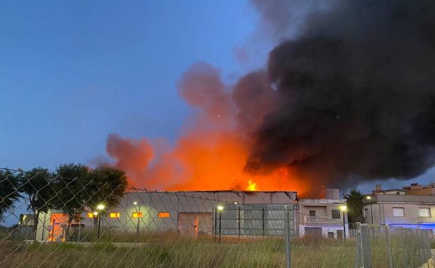 Un incendio en Valencia obliga a desalojar un campamento de verano con 20 niños y 40 caballos