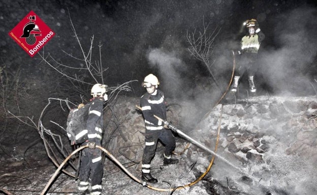 Controlado el incendio forestal declarado en Tárbena