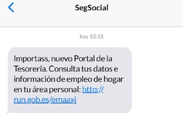 La Seguridad Social manda un nuevo SMS a las empleadas de hogar
