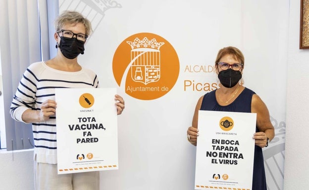 'En boca tapada no entra el virus', una de las frases de la campaña de Picassent para frenar los contagios