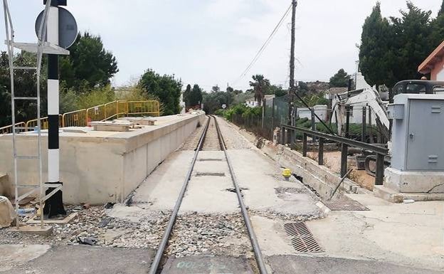 El apeadero de Cap Negret en Altea de la Línea 9 del TRAM vuelve a estar operativo