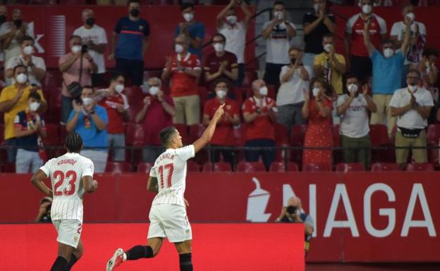 Vídeo: Estreno a lo grande de Lamela para ilusionar al Sevilla