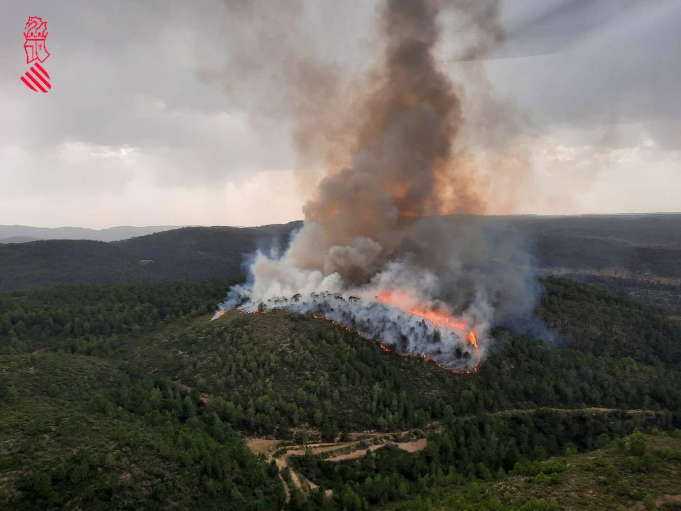 Declarados cinco incendios en la Comunitat Valenciana