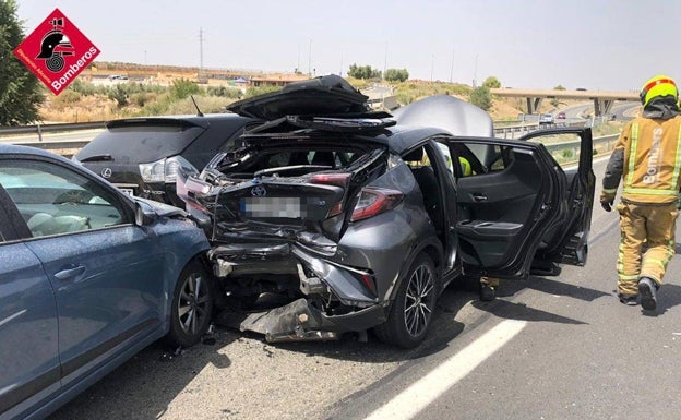 Varios heridos leves en una colisión múltiple en la autovía A-31