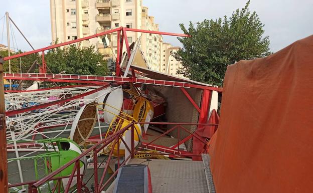 Un reventón cálido tira una noria en Gandia en una jornada que alcanza los 45 grados