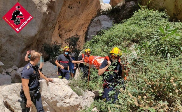 Rescatan a una mujer herida en Altea en la ruta de ascenso al Mascarat