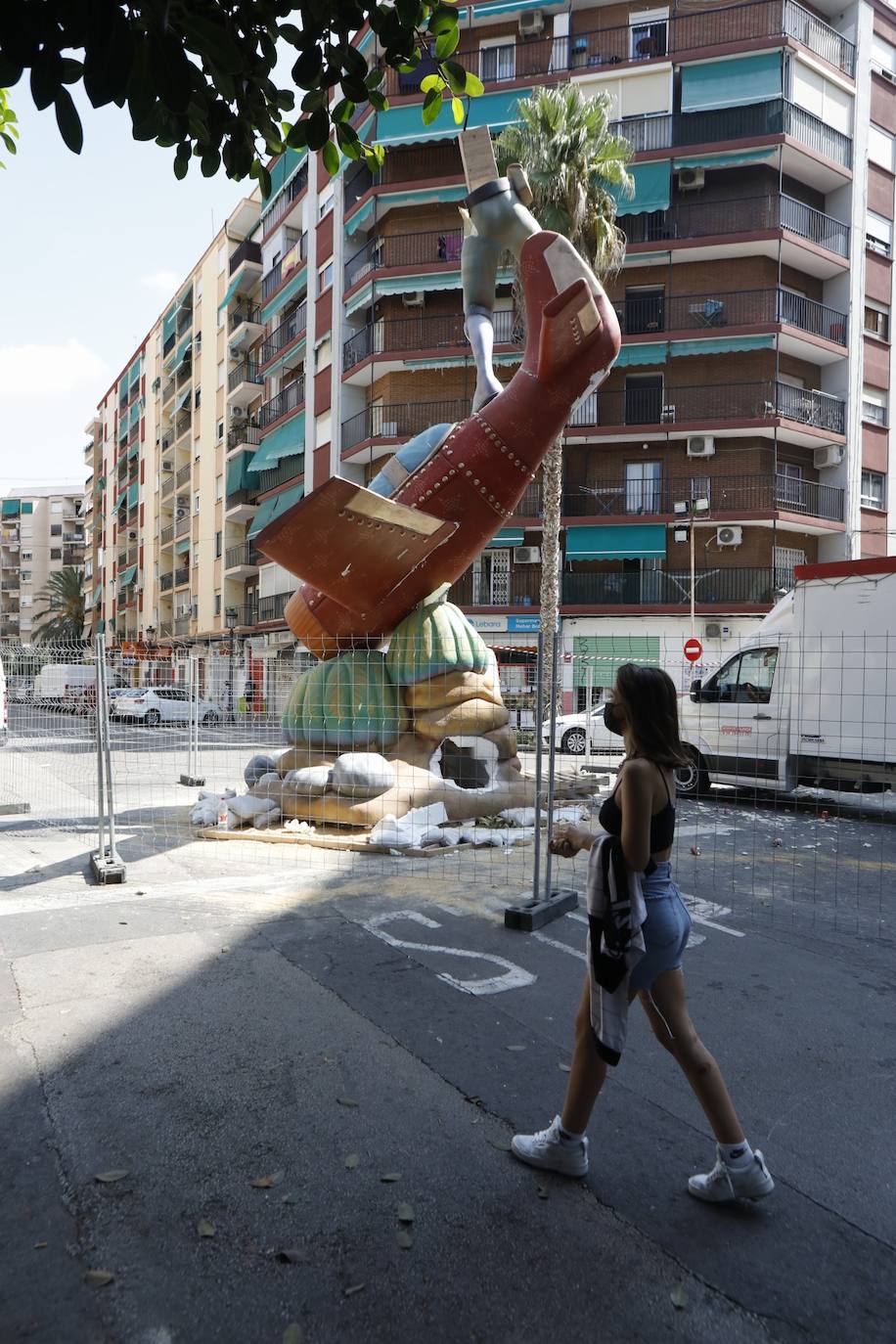 Caída de la falla Calvo Acacio de Valencia