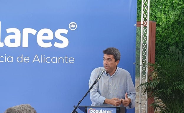 Mazón renuncia a la portavocía de la FVMP y remodelará el equipo de gobierno de la Diputación de Alicante