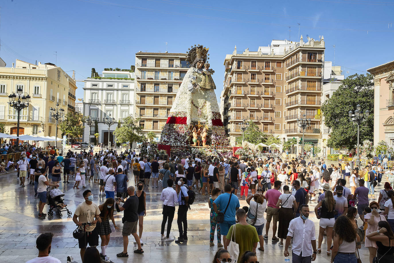 De peregrinación a la Virgen