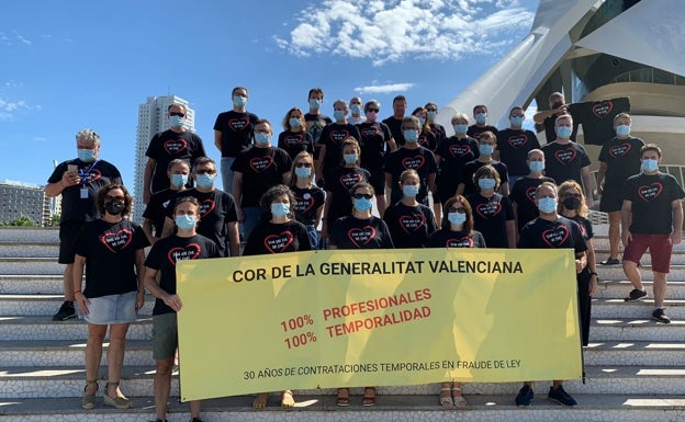 El Cor de la Generalitat vuelve a protestar