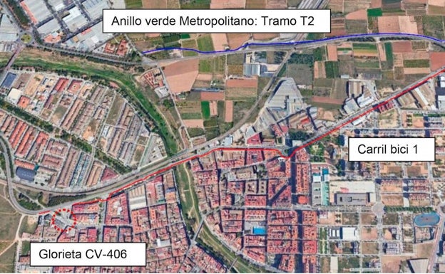 Paiporta invierte 230.000 euros en 2,8 kilómetros de carril bici para conectar con el anillo verde metropolitano