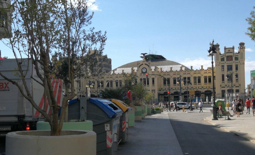 Cs pide la retirada de contenedores alrededor de la estación del Norte