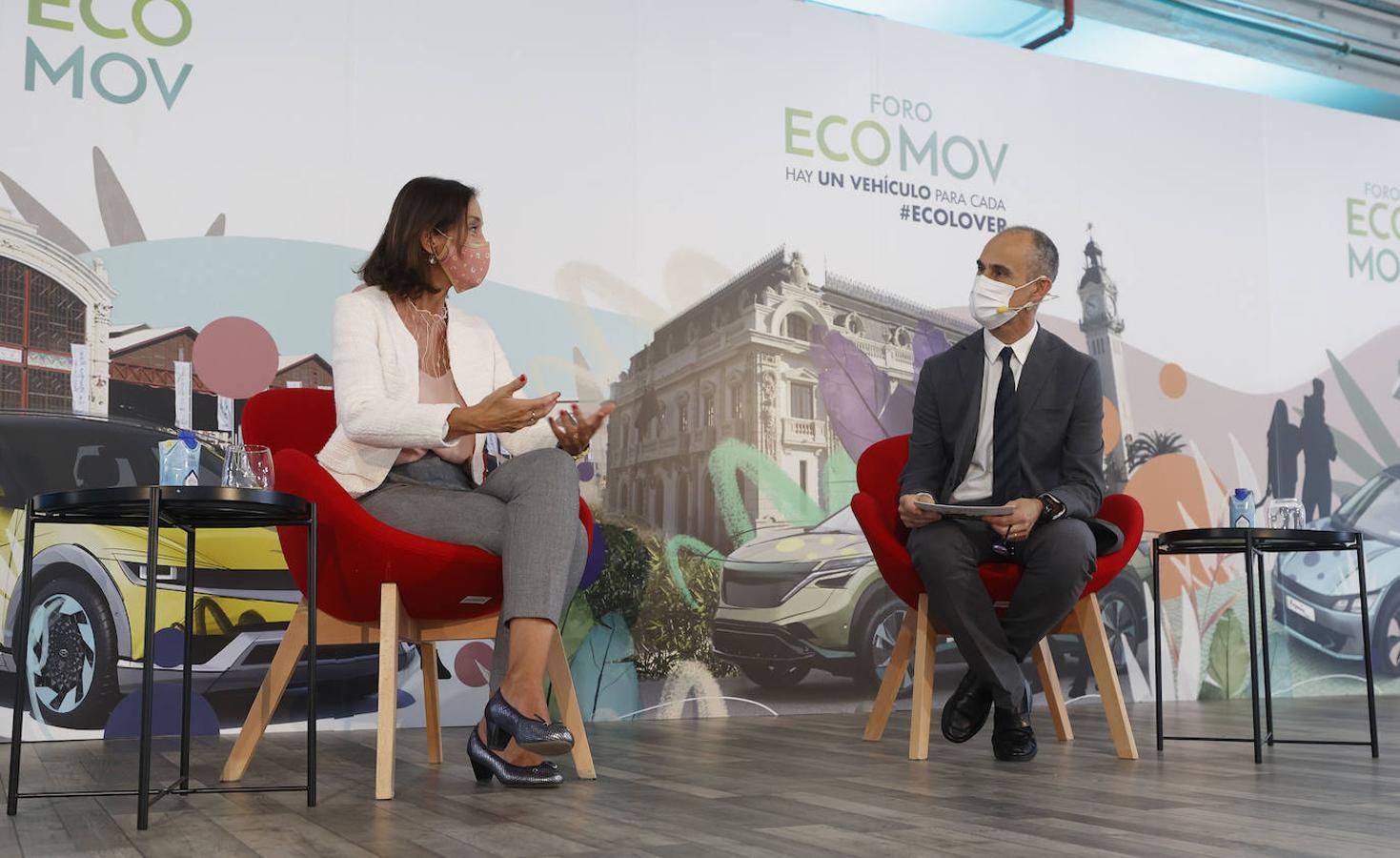 La participación de Reyes Maroto en el Foro ECOMOV, en imágenes