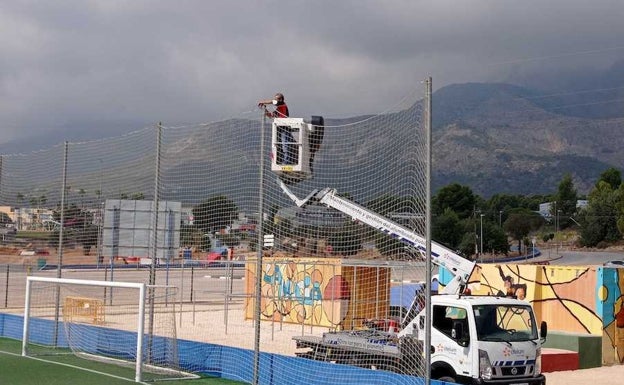 La Nucía acomete diferentes trabajos de conservación y mejora en la Ciutat Esportiva