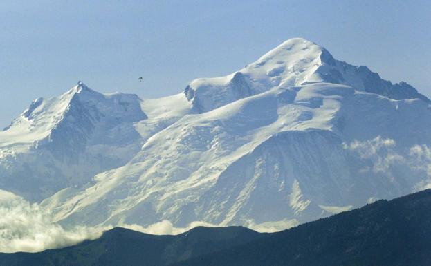 El Mont Blanc es un metro más bajo