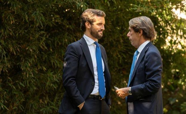 Aznar insta a Casado a «poner orden» si llega a ser presidente