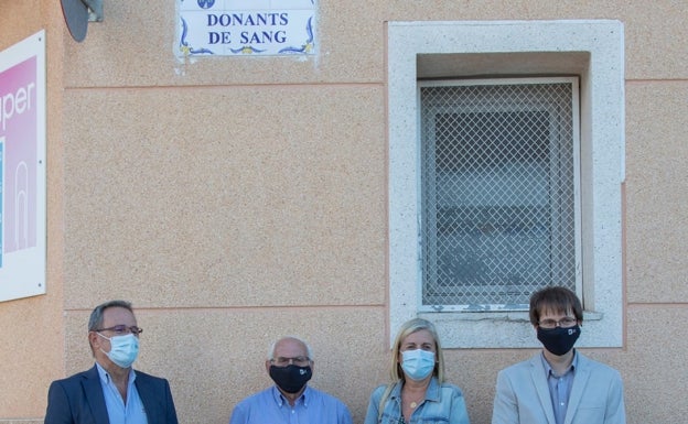 Bocairent dedica una calle a las personas donantes de sangre