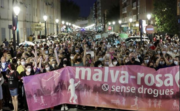 La Malvarrosa sigue en lucha contra la droga 30 años después