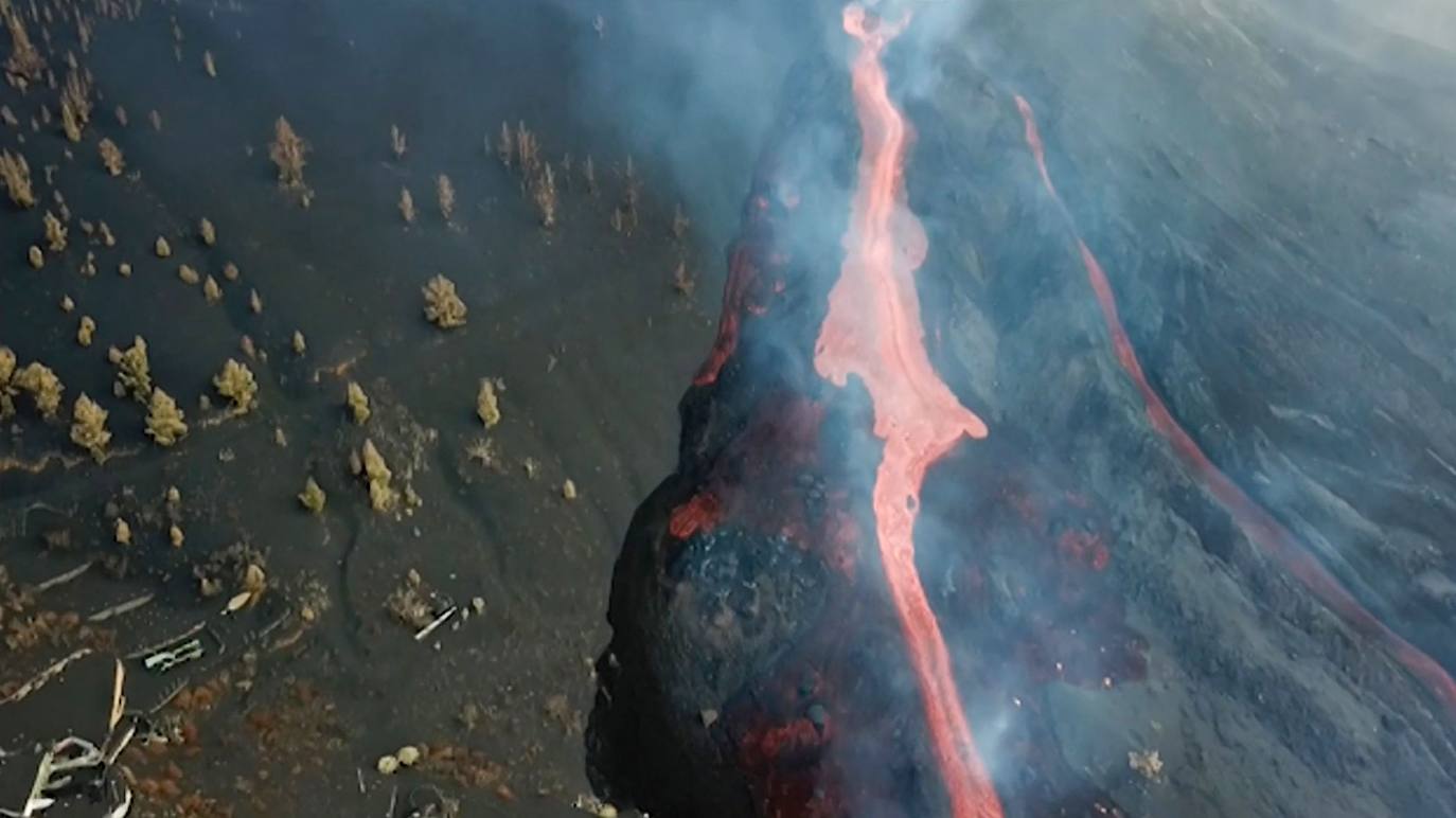 Las últimas imágenes de la erupción del volcán Cumbre Vieja de La Palma