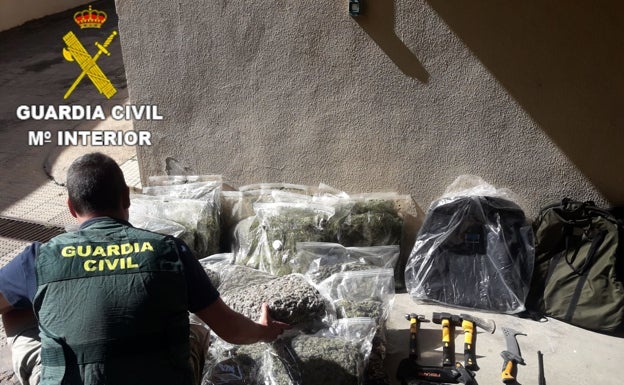 Desarticulada una organización criminal en Agullent dedicada al cultivo y tráfico ilegal de marihuana